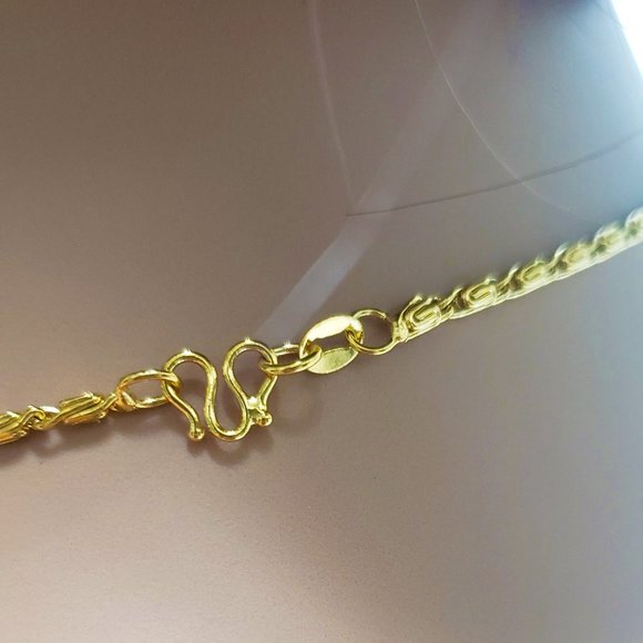 24k Gold Plated Heart Pendant Necklace For Women and Girls, Valentines Day Gift, - Picture 6 of 7